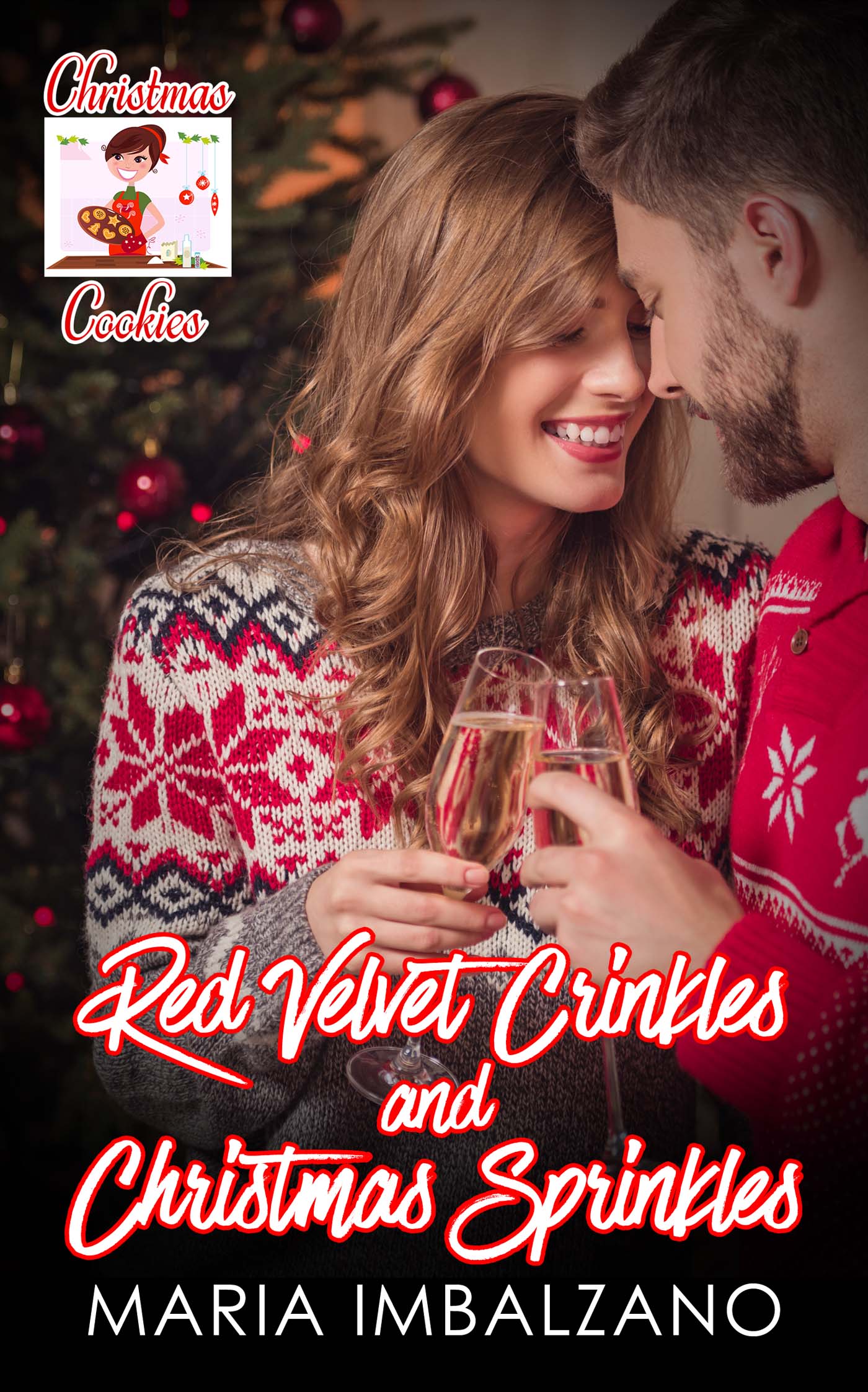 Red Velvet Crinkles and Christmas Sprinkles image 0